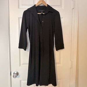 Black Polo T shirt Dress